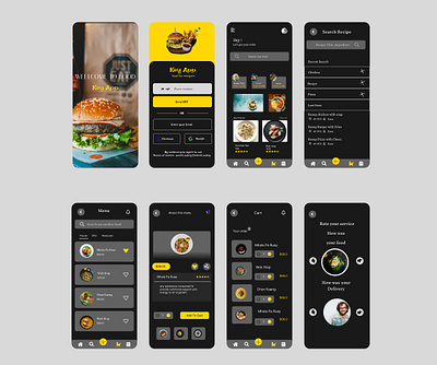 UI Design for a Restaurant/Food Delivery App bangladesh branding design food graphic design mobile restaurant ui