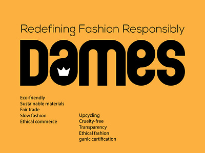 DAMES design fashion font icon illustration logo marks symbol type typo typography wordmarks