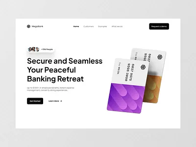 Digital Banking - UI Motion 3d 3d web 3d website animation bank digital digital banking minimal motion scroll spline ui web design webflow website