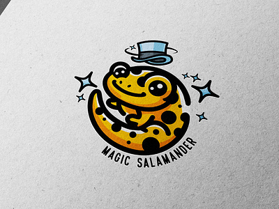 Magic Salamander Logo branding design digitalization gamedev graphic design illustration lizard logo magic salamander typography ui ux vector