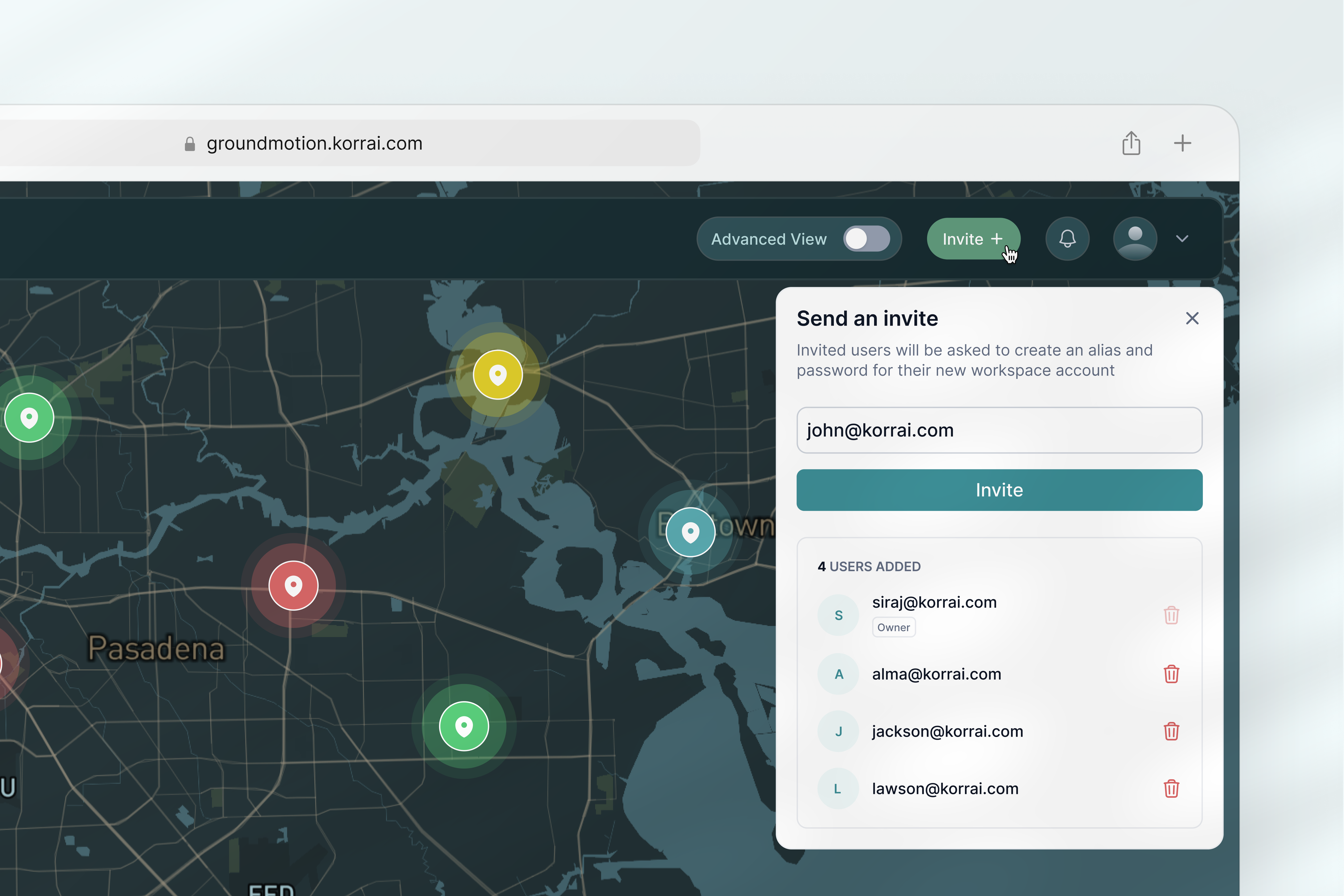 Team Invitation and Management b2b dashboard invitation product design saas team team invitation team management ui ux webapp