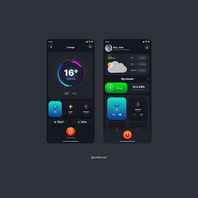 AC app - Weathify app mobile ui ux