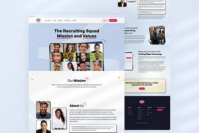 Recruitment website about us page b2b product design saas ui uiux ux uxdesign web design website