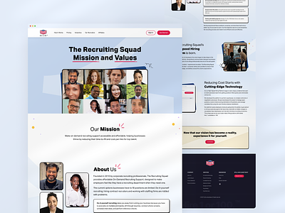 Recruitment website about us page b2b product design saas ui uiux ux uxdesign web design website