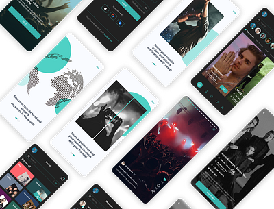 Music Map - Mobile App app branding design ui ux