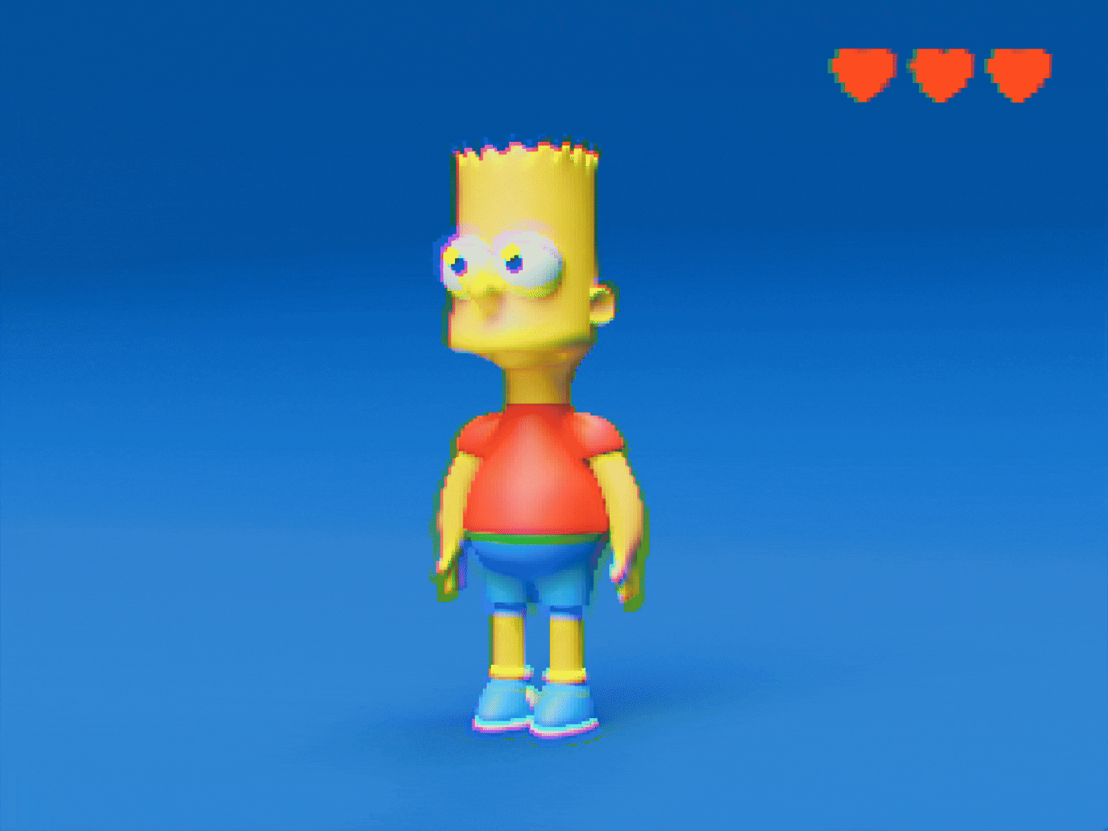 Bart 3d bart character fun simpsons