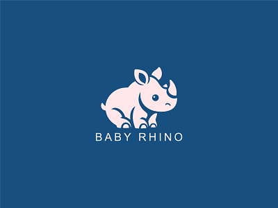 Rhino Baby Logo animal baby rhino cute rhino happy rhino illustration kids kids rhino kids school new rhino rhino rhino baby rhino born rhino kids rhino logo rhino school safari school school logo strength zoo