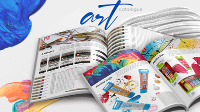 Art Catalogue adobe illustrator adobe indesign adobe photoshop art art supplies brochure brushes catalogue colors design graphic design illustration packaging painting print design product design writing materials