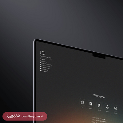 ✦ [wip] — 2024. MacBook Pro wallpaper. apple hugomrvt mac wallpaper macbook minimalist ui wallpaper webdesign