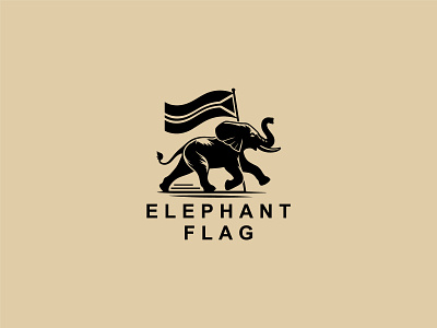 Elephant Logo africa african zoo animal beast branding elephant elephant flag elephant flag logo elephant logo flag elephant flag logo gaming logo mammoth mammoth logo safari solid strength wild elephant wildlife zoo