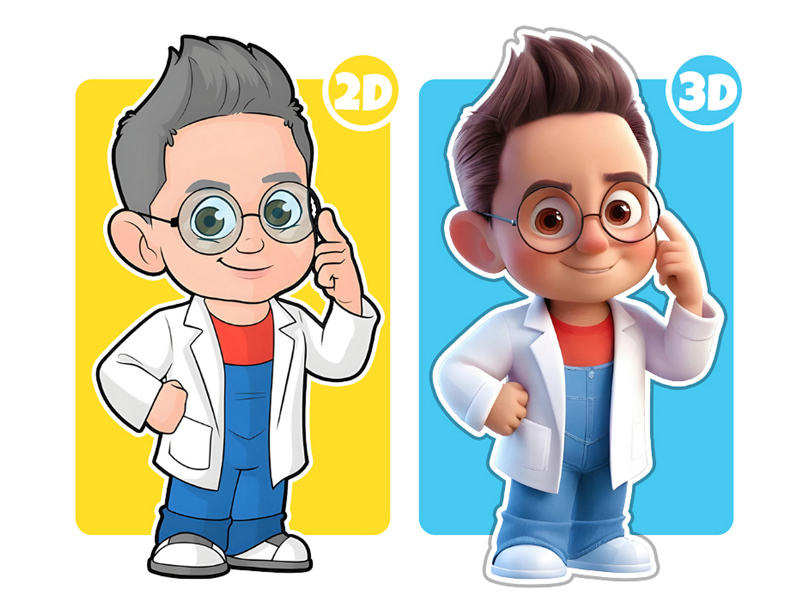 Cartoon Scientist Boy, Cartoon Nerd Boy by CartoonsAZ | Illustrator ...