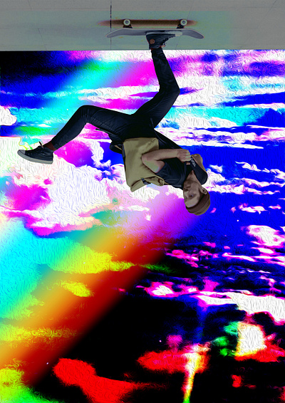 158_AKEVERYDAYS abstract akartwork akeverydays clouds daily visual dailyposter design poster posteraday rainbow visual