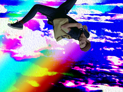 158_AKEVERYDAYS abstract akartwork akeverydays clouds daily visual dailyposter design poster posteraday rainbow visual