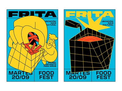 FRITA — Posters brand branding character graphic design illustration logo poster vector visual identity