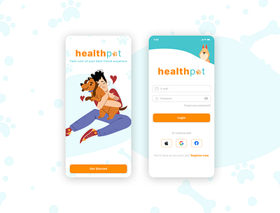 Healthpet - Mobile App app branding design ui ux