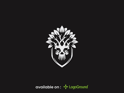 Mystical Tree Logo (for sale) brand brand identity branding business company creative design graceful logo logo logo modern mystical tree logo shiled skull tree