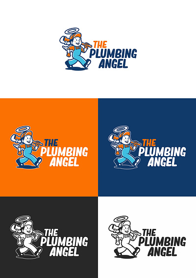 Plumbing Guy Mascot branding graphic design logo logodesign