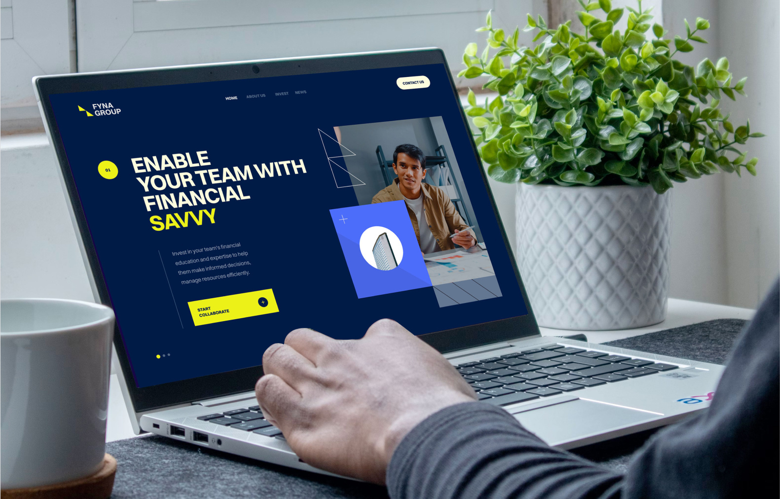 Financial Consultant Landing Page business company consultant finance financial homepage invest investment landing page marketing service ui uiux wealth web design website