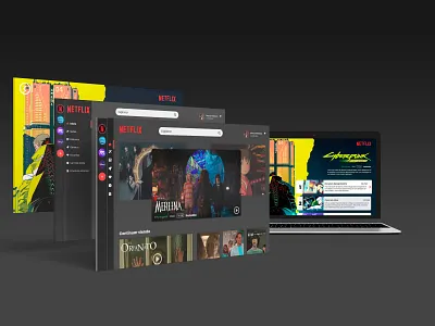 TV design ui ux web
