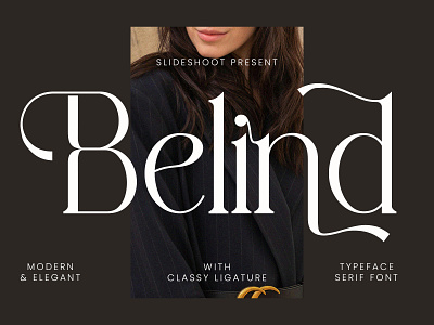 Belind Modern Serif Font beauty design elegant fashion font ligature lowercase modern serif typeface typography uppercase