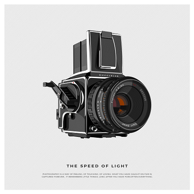 The Speed of Light 500c camera graphic design hasselblad illustration vector
