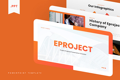 Eproject PowerPoint Template ate business corporate eproject gsl key modern orens ppt pptx presentation template proposal ui webiste white