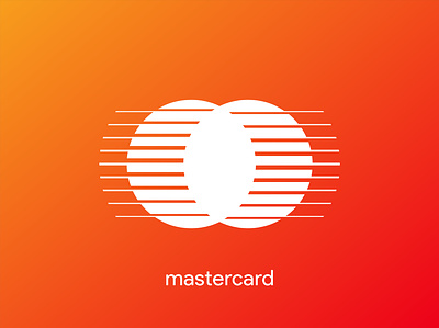mastercard logo redesign app icon branding clean currency finance flat illustration logo design mastercard minimal modern logo money overlapping logo print redesign simple vector web