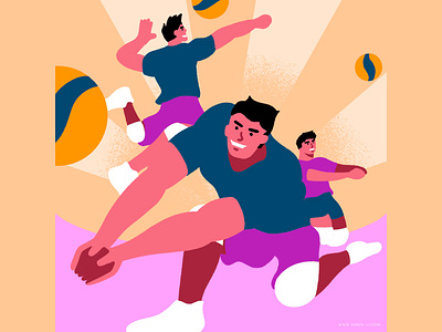 Volleyball Drill drill illustration sports volleyball