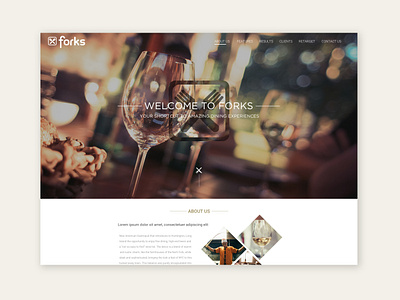 Restaurant Web Design ui