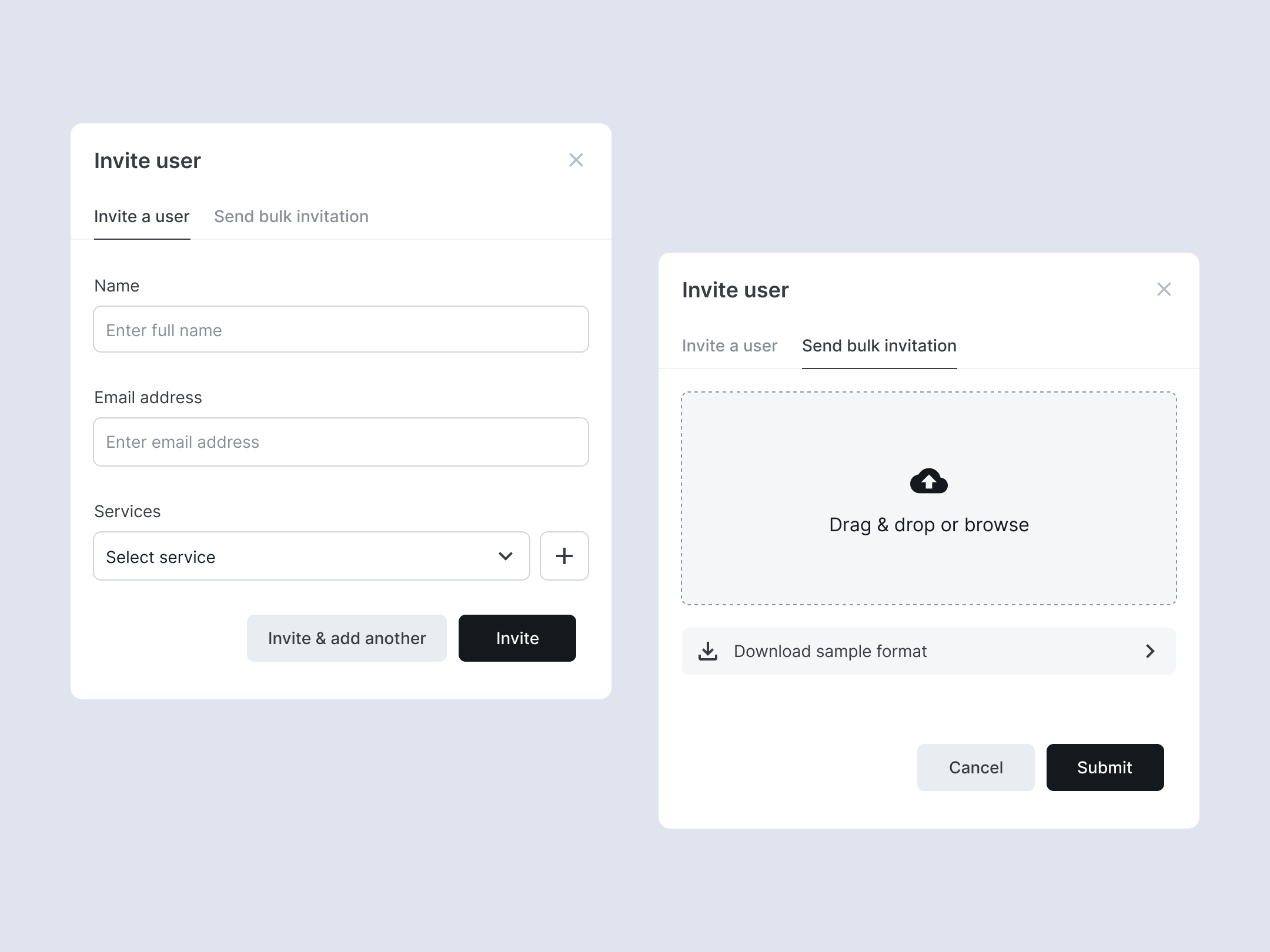 Invite User - Individual And Bulk By Jobish KM On Dribbble