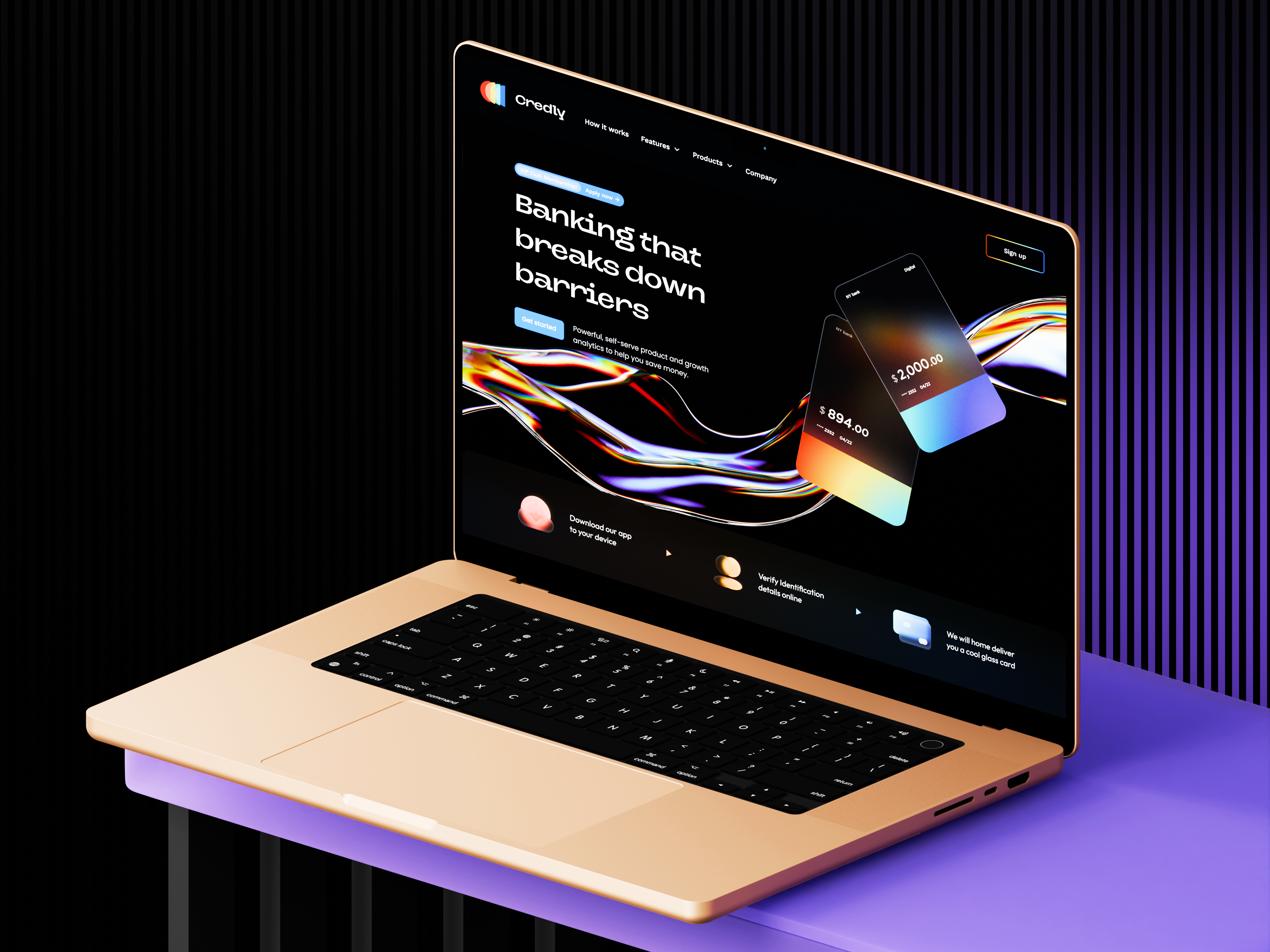 Credly - Fintech Website 3d 3d web application branding creative design finance website fintech website illustration minimal popular web design product design ui web design web design 3d web design fintech web design mockup web hero website design