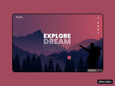 Travel Website Design apptware branding design interaction intuitive landing page ui ux visual design website