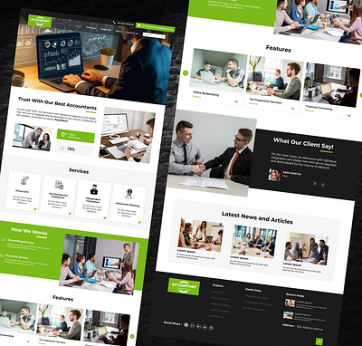 Accountant Template business business online shop business shop website business store design business store front business website business website design create ecommerce store online shop social media post