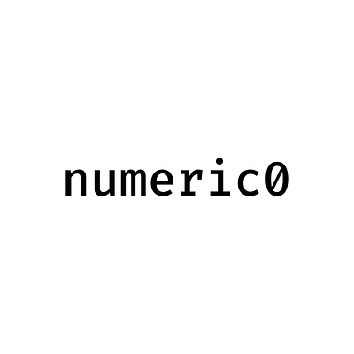 numeric0 graphic design logo