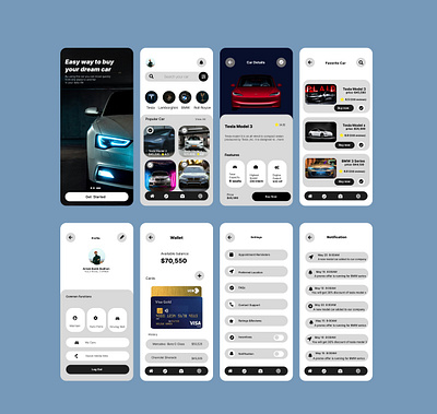 Easy way to buy your dream car branding design mobile app ui ux