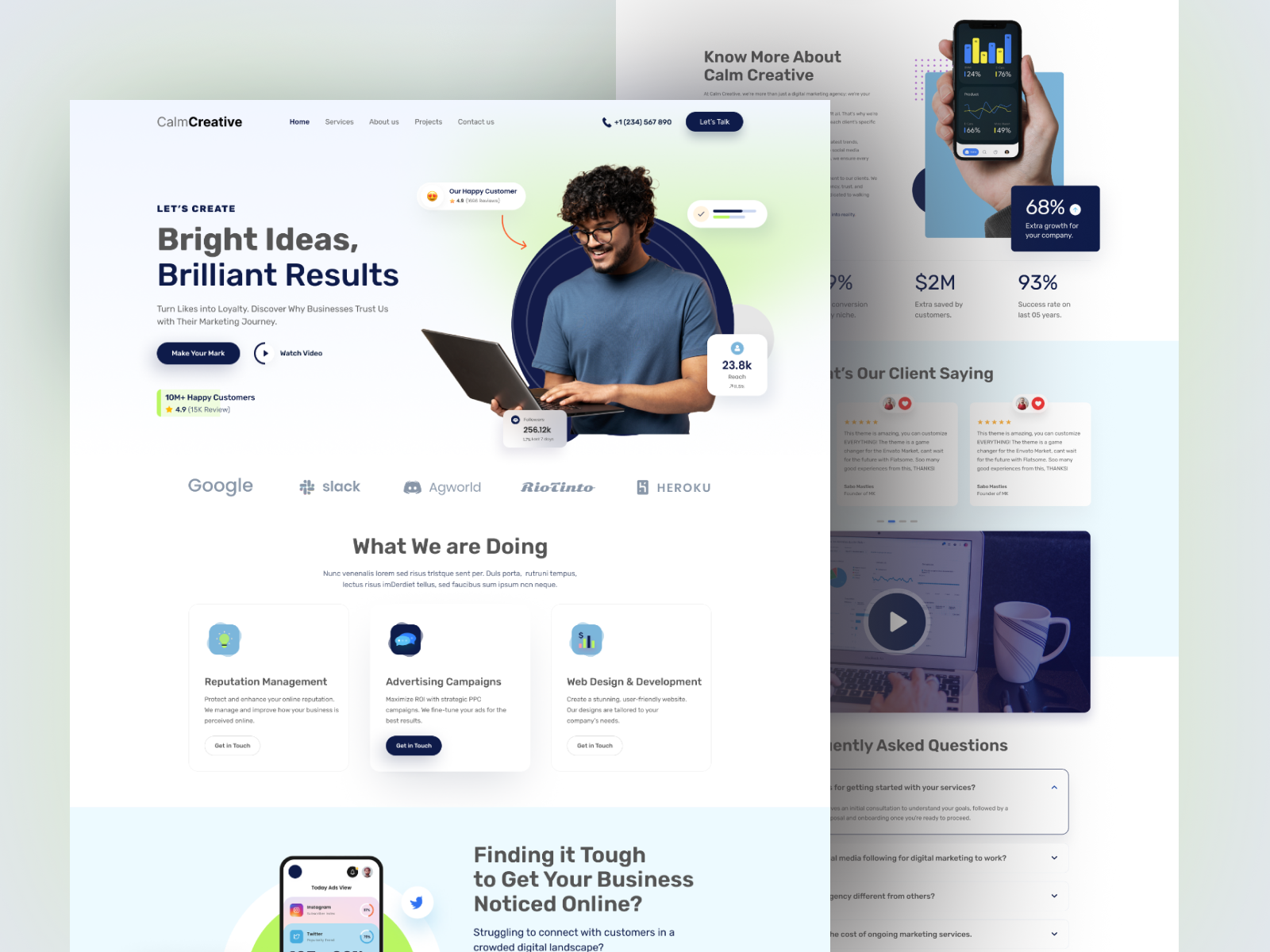 Example of High Effective Landing Page Design 