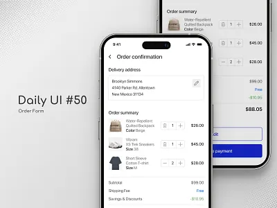 Order Form corfirmation daily daily ui daily ui 50 dailyui dailyuichallenge design figma form order order confirmation order form order summary ui