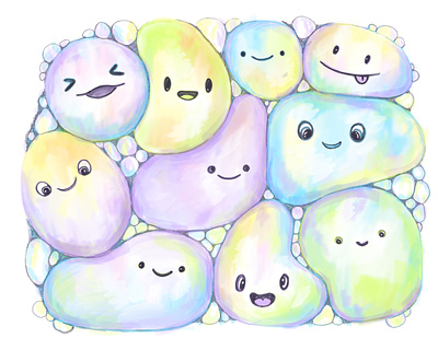 bubbles branding bright bubbles characters colorfull cute design graphic design illustration smile