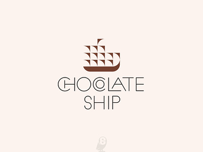 CHOCOLATE SHIP chocolate logo minimal minimalism sailboat sailship sea ship