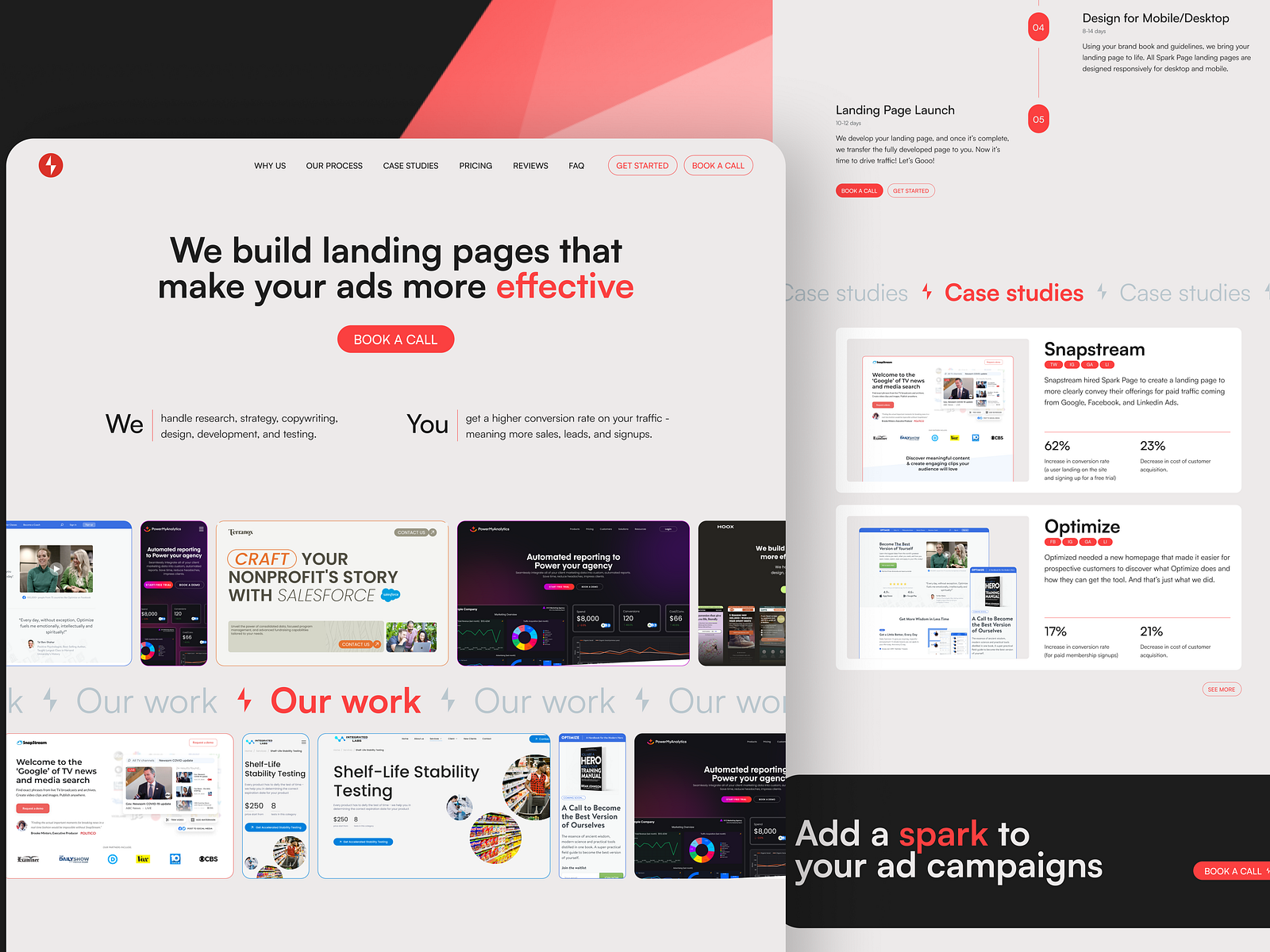 High-converting Marketing Service Website | Landing Page by Olya Didyk ...