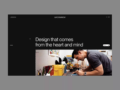 Uncommon Studio and Service page animation clean design icon interaction landing page layout minimal vietnam web design website