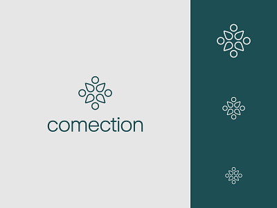 comection — logo design branding comection connection graphic design inspiration logo logo design meditation minimalist modern