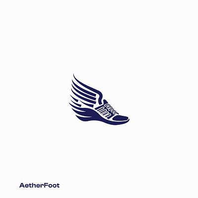 AetherFoot Sportswear clothing brand logo clothing brand logo fashion brand logo shoes logo sports apparel logo sportswear brand lgoo sportswear branding