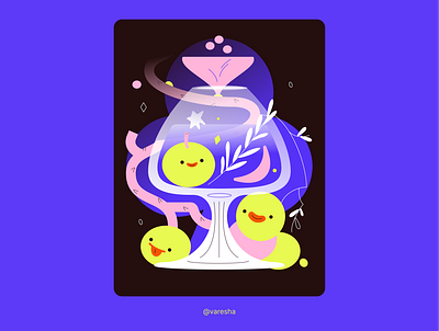 grapes chill coctails figma fruits graphic design illustration playing cards