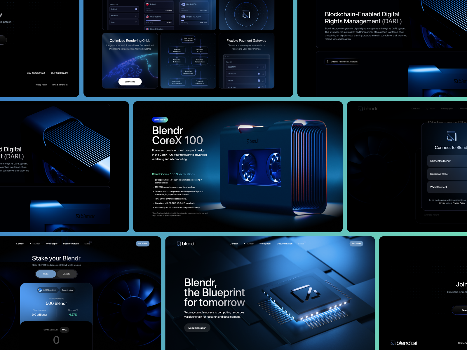 Blendr 3D website flow 3d 3d animation ai ai website crypto e commerce ecommerce finance fintech homepage landing landing page landingpage vpn web web design web site web3 webdesign website