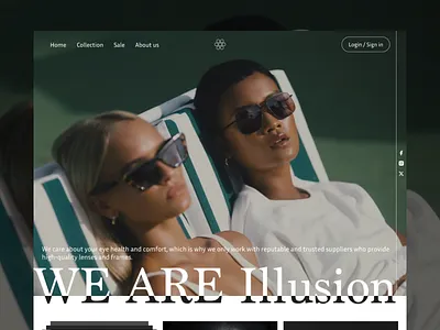 Glasses store 🕶 creative ecommerce glasses landing lens minimal products shop store stylish sunglasses ui ux vision website