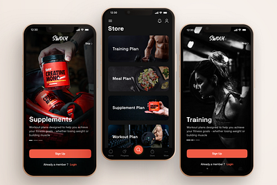 Gym Mobile App Design - IOS & Android ui | ux Design by Soumya Sahoo on ...