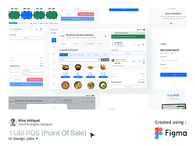 YUBI POS (Point Of Sale) App point of sale pos restaurant ui uiux design ux