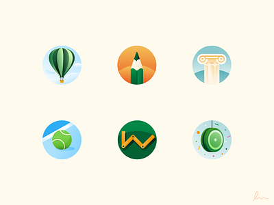 Unicaja avatars II avatar bank fintech icon illustration illustrator miguelcm pictogram unicaja