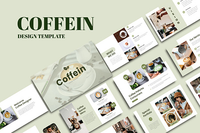 Coffein branding cafe coffee coffee shop graphic design menu powerpoint restauran template vila